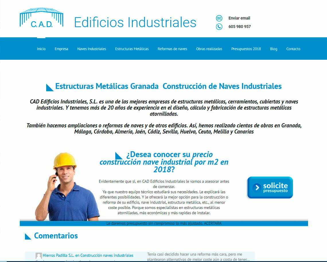 Estructuras metálicas Granada, CAD Edificios Industriales S.L.