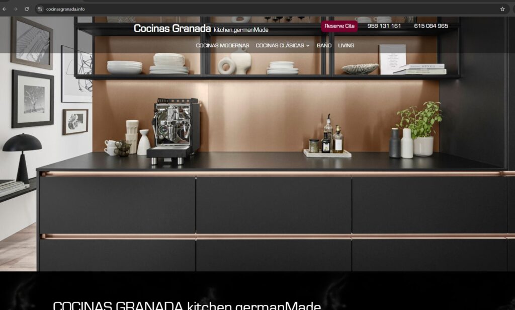 diseño web profesional de Cocinas Granada