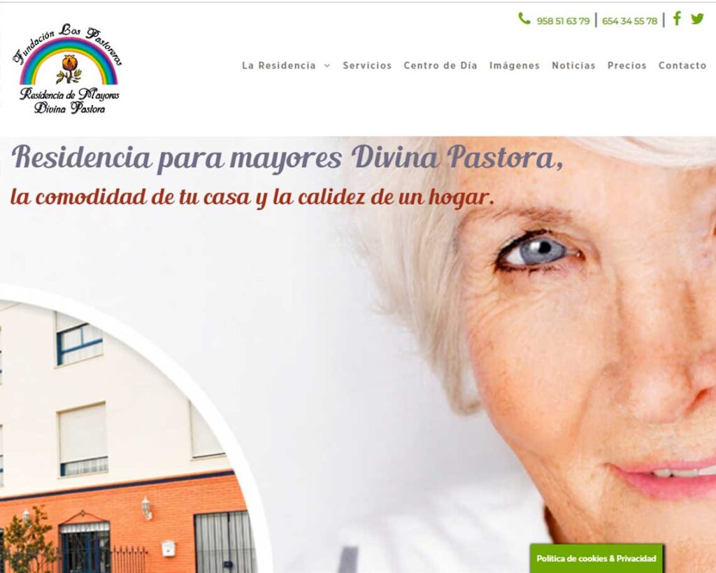 páginas web residencias fuente vaqueros granada