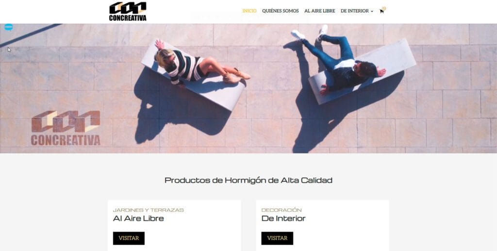 tienda online a medida Concreativa